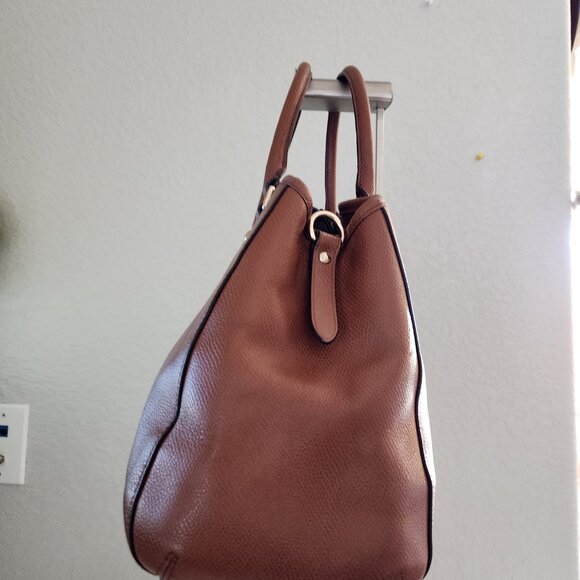 Euc Coach Margot Carryall Saddle Leather Shoulder Bag Purse - Picture 6 of 13